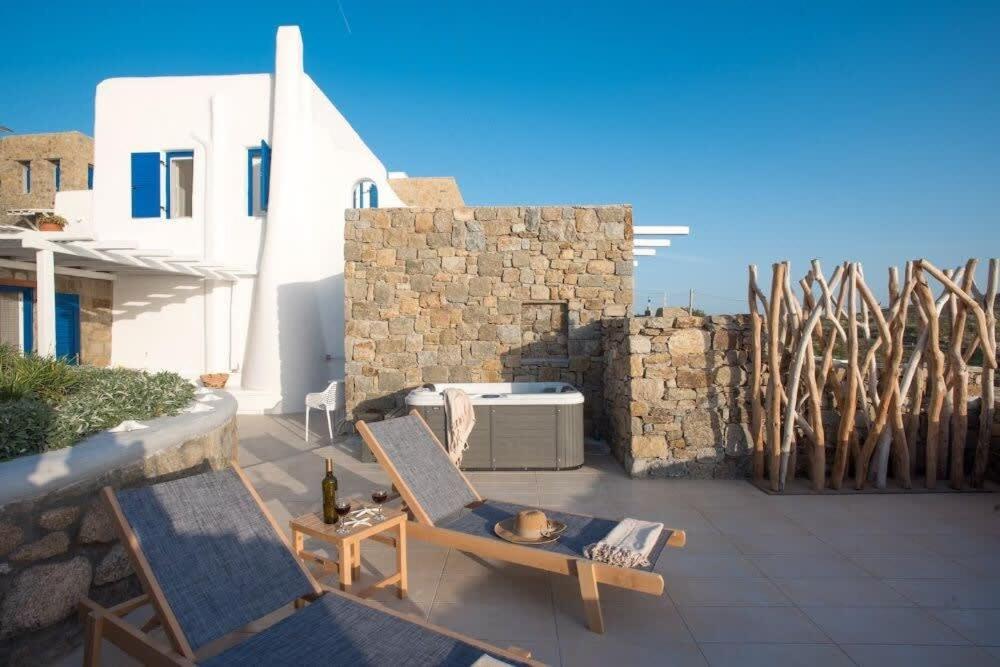 Romantic Mykonian Oasis With Jacuzzi & Sea View Apartment *